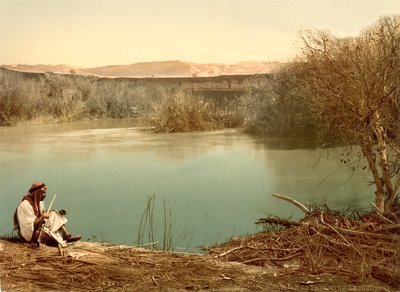 The Jordan River looking East towards Transjordan by Swiss Photographer